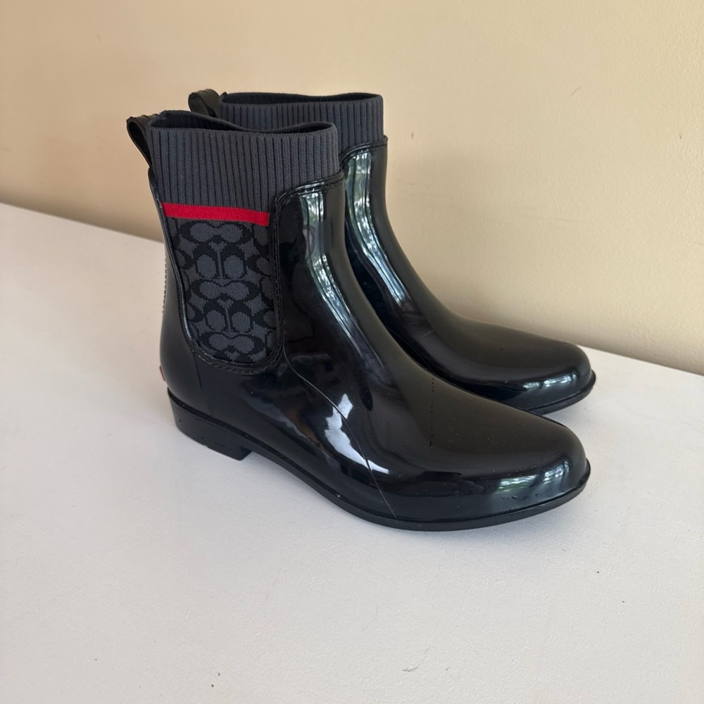 COACH Rain Booties Women’s 9